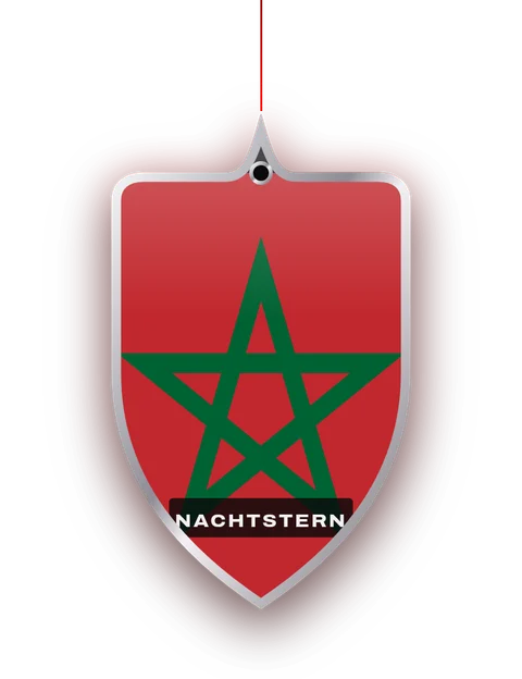 Duftanhänger Nachtstern mit Flagge Marokko