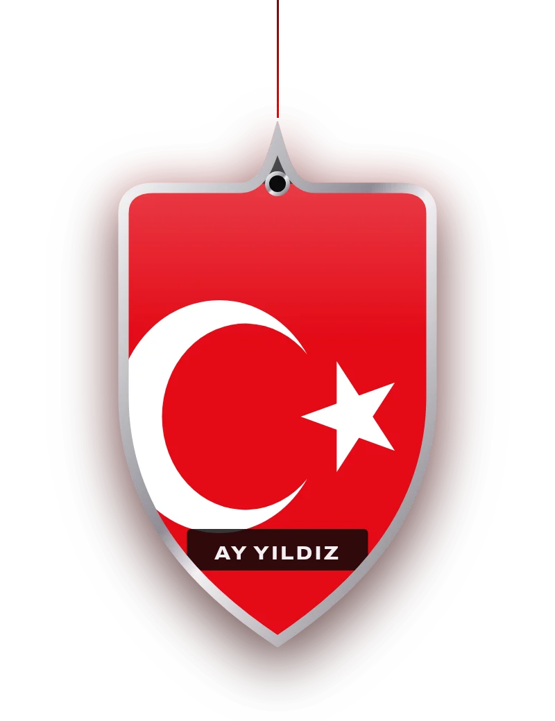 Duftanhänger Ay Yıldız mit Flagge Türkei